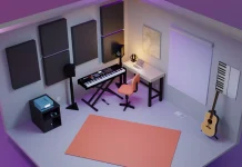 15 cele mai bune idei de amenajare pentru camere de muzica