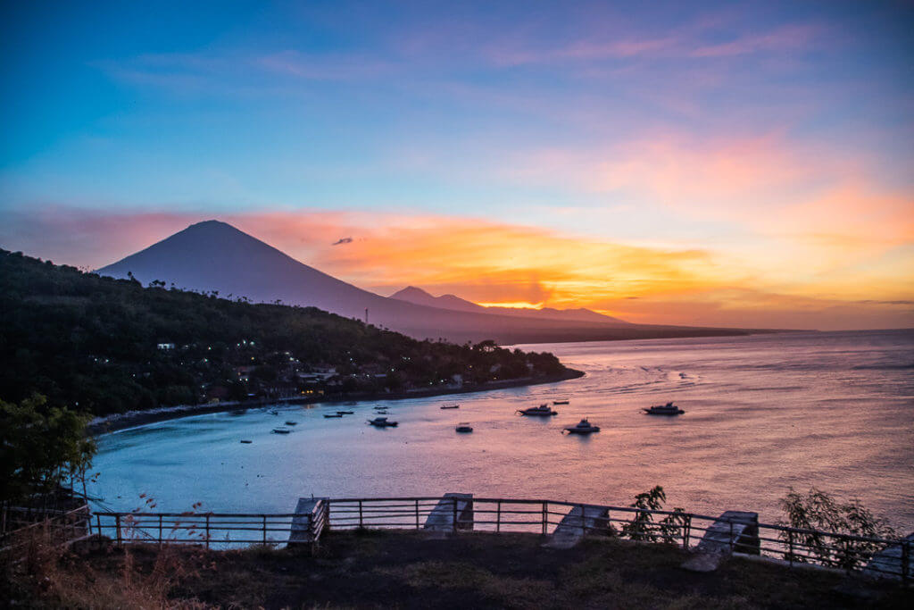 Vedere la apus de soare Bali Amed