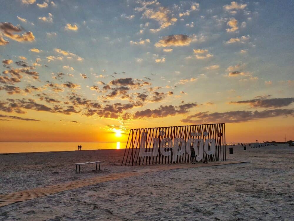 Plaja Liepaja din Letonia