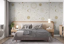 Tapet in dormitor: solutii pentru designeri de interior