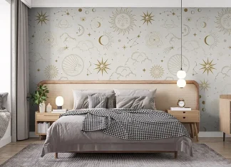 Tapet in dormitor: solutii pentru designeri de interior